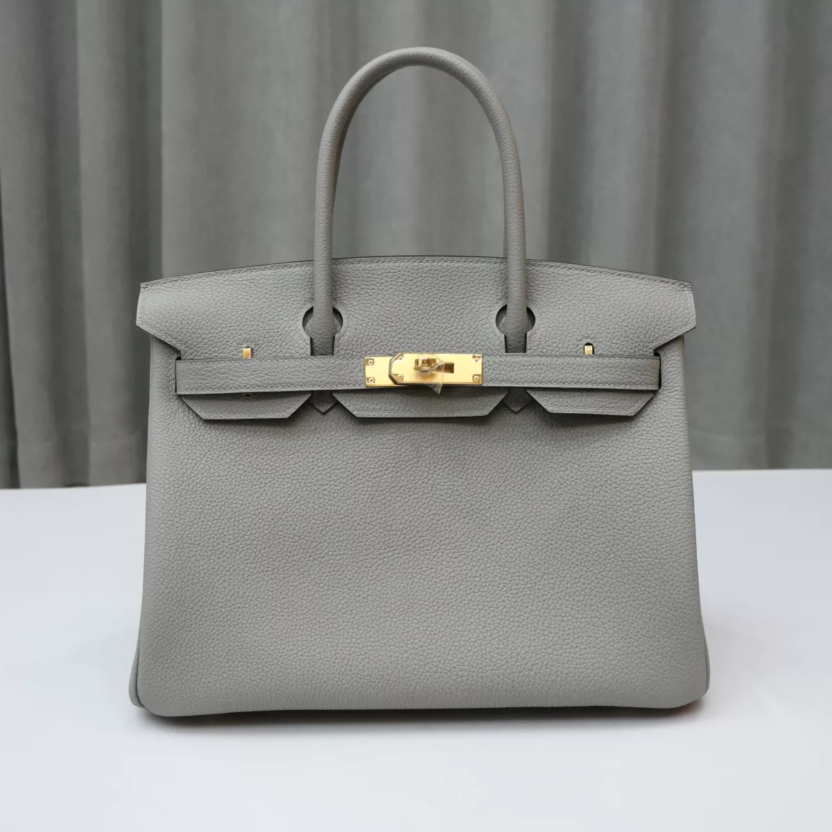 4z gris mouette Birkin30 Togo with ghw