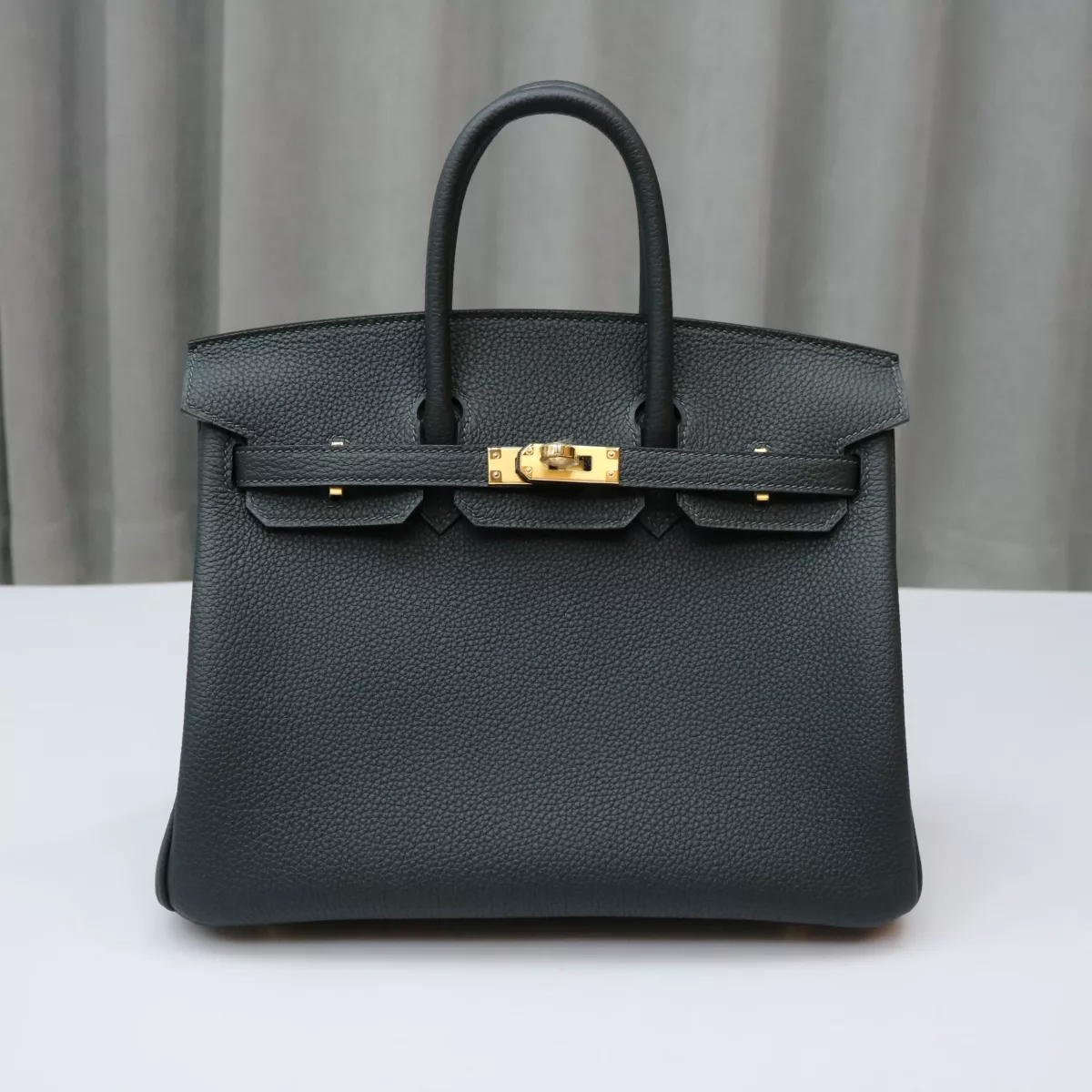 6O Vert Cypres togo birkin 25 with ghw