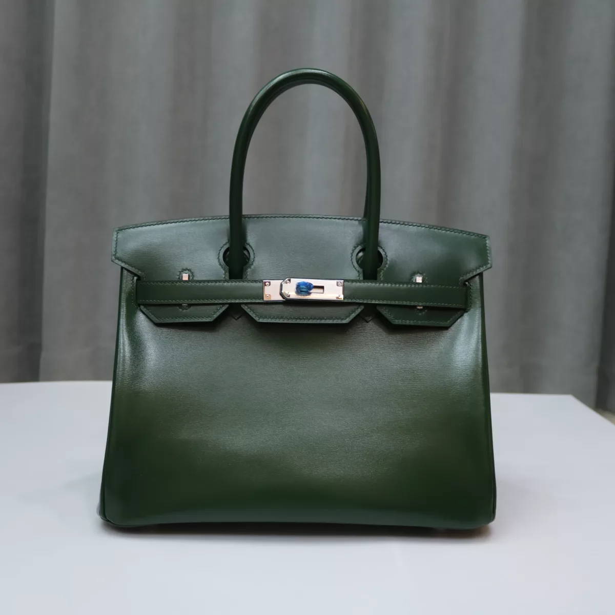 67 Vert Fonce box retourne Birkin 30 with phw