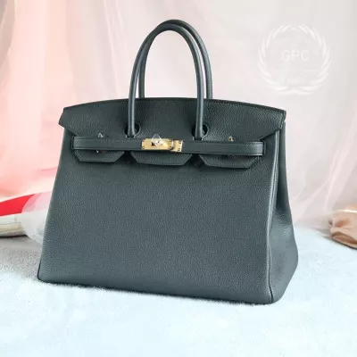 89 Noir Black Togo Birkin 35 GHW