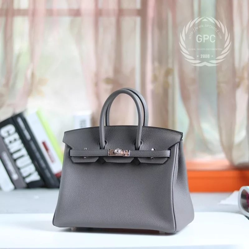 8F etain Togo birkin 25 rose Gold hardware