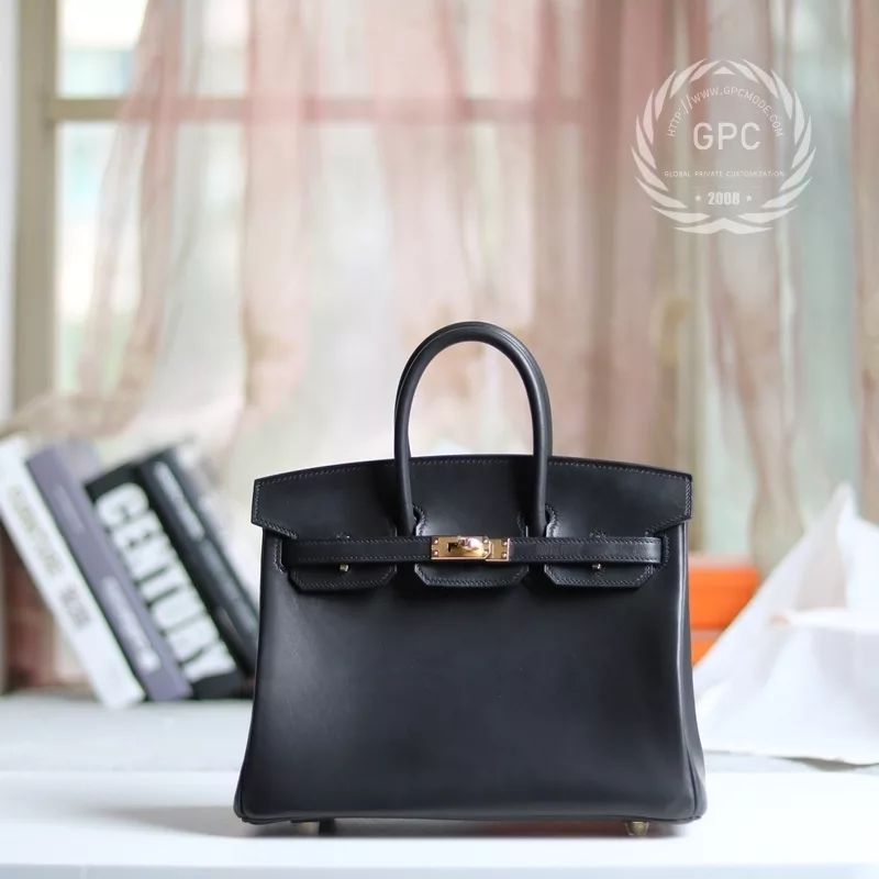 CK89 noir barenia leather birkin 25 GHW