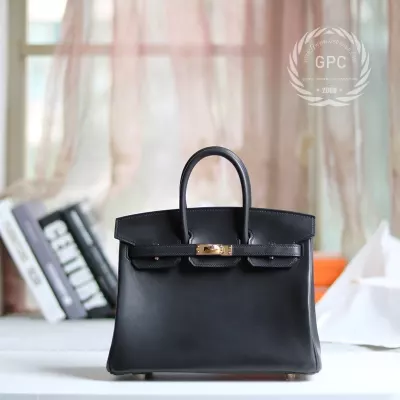 CK89 noir barenia leather birkin 25 GHW