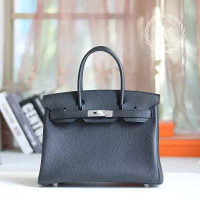 89 NOIR BLACK TOGO BIRKIN 30 PHW
