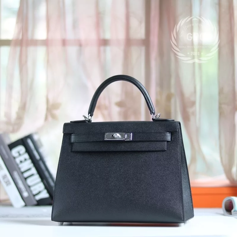 89 noir black epsom kelly 25 PHW