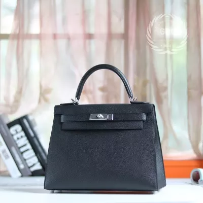 89 noir black epsom kelly 25 PHW