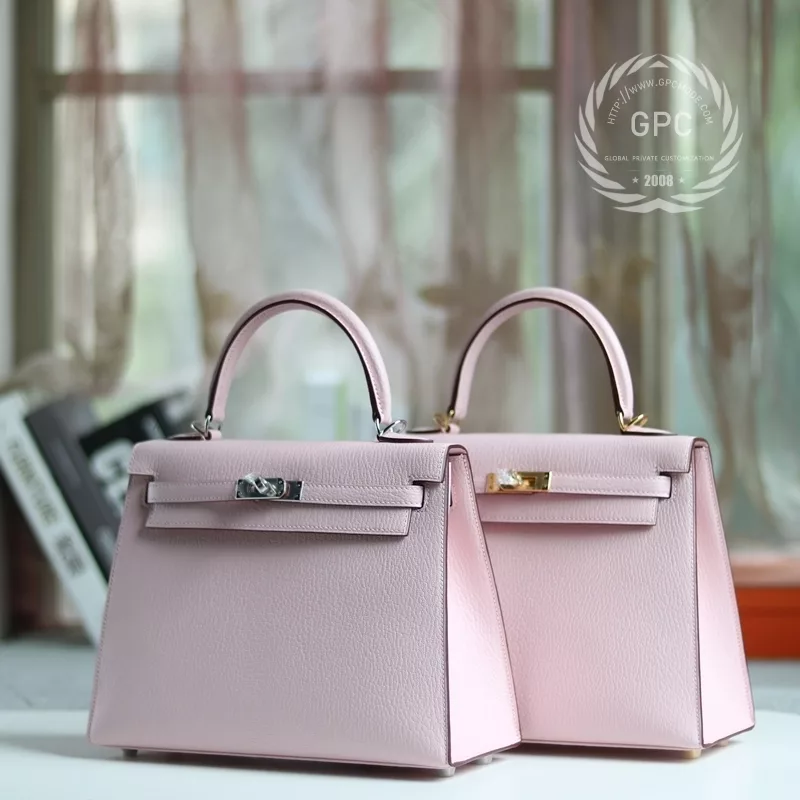 5p rose Sakura CHERVE LEATHER KELLY 25