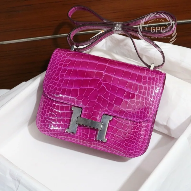 J5 rose scheherazade shiny alligator crocodile constance 19 PHW