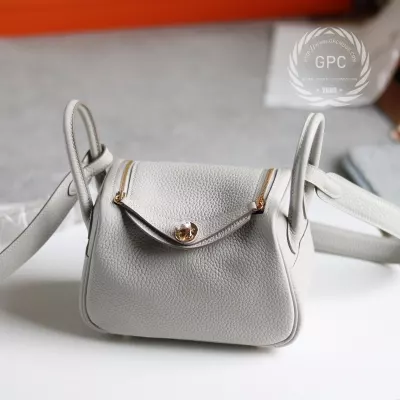 c80 gris pearl clemence mini lindy GHW