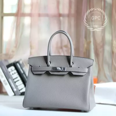 M8 gris asphatle with C80 gris pearl togo birkin 30 PHW