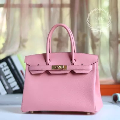 1Q Rose confetti epsom birkin 30 GHW