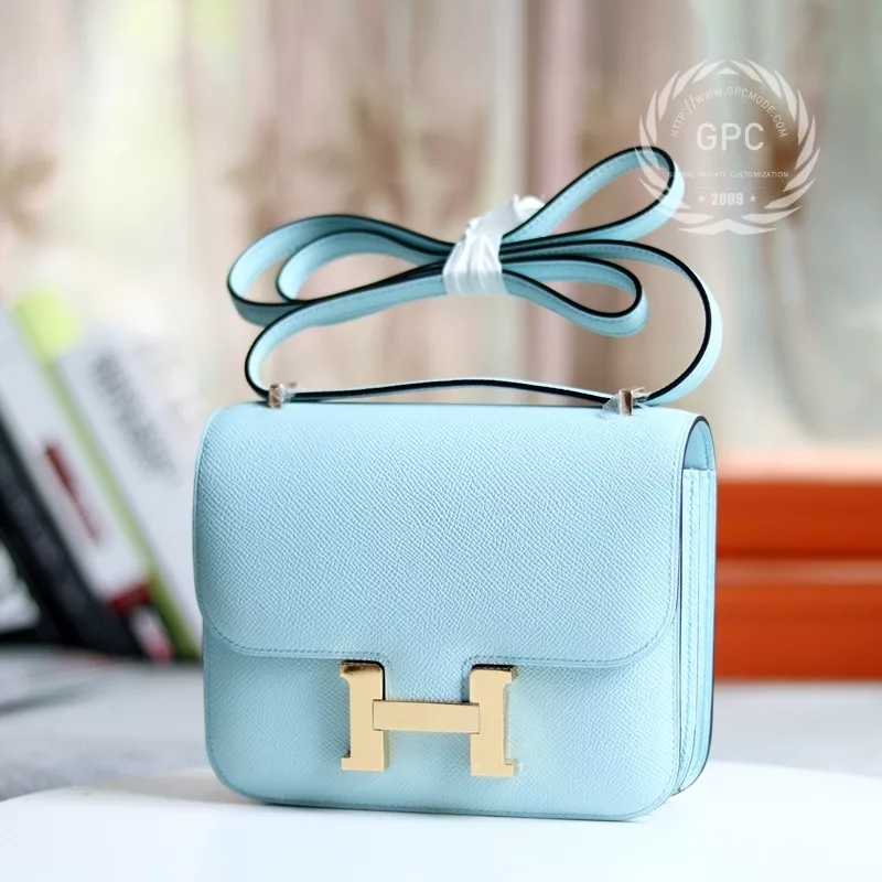 U2 Zephyr Blue epsom constance 19cm ghw