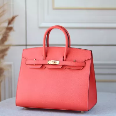 0E rose texas epsom birkin 25 sellier with ghw