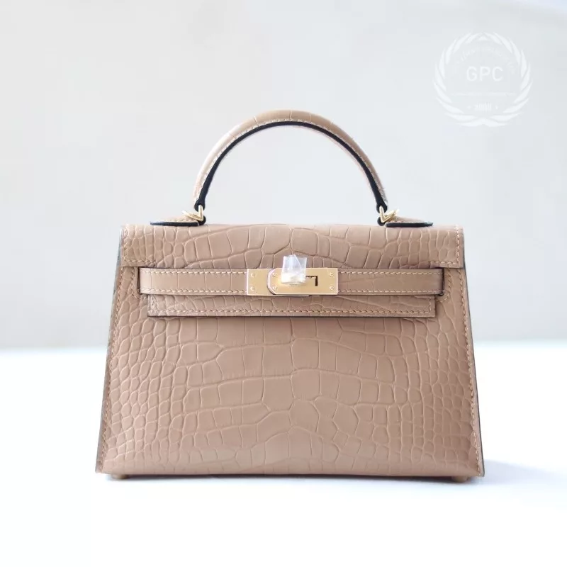 0M Chai aligator crocodile matte minikelly II with GHW