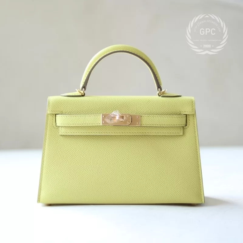 9R lime epsom mini kelly II with GHW
