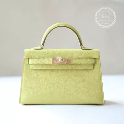 9R lime epsom mini kelly II with GHW