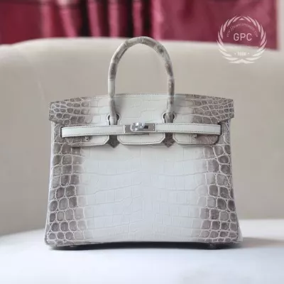8D Himalaya Gray Crocodile birkin 25cm