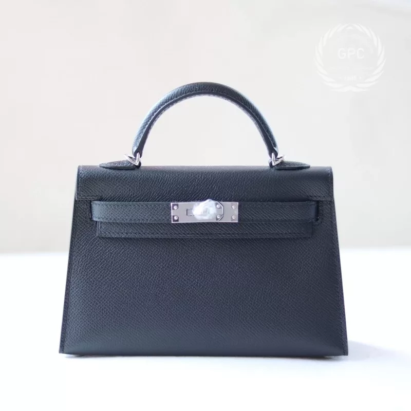 CK89 Nior/Black epsom kelly mini II with PHW
