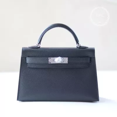CK89 Nior/Black epsom kelly mini II with PHW