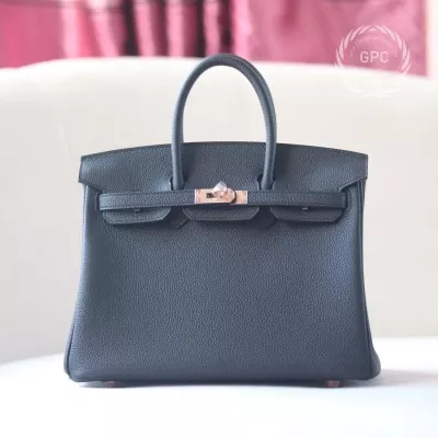 Nior togo birkin 25 with Rose Gold Hardware