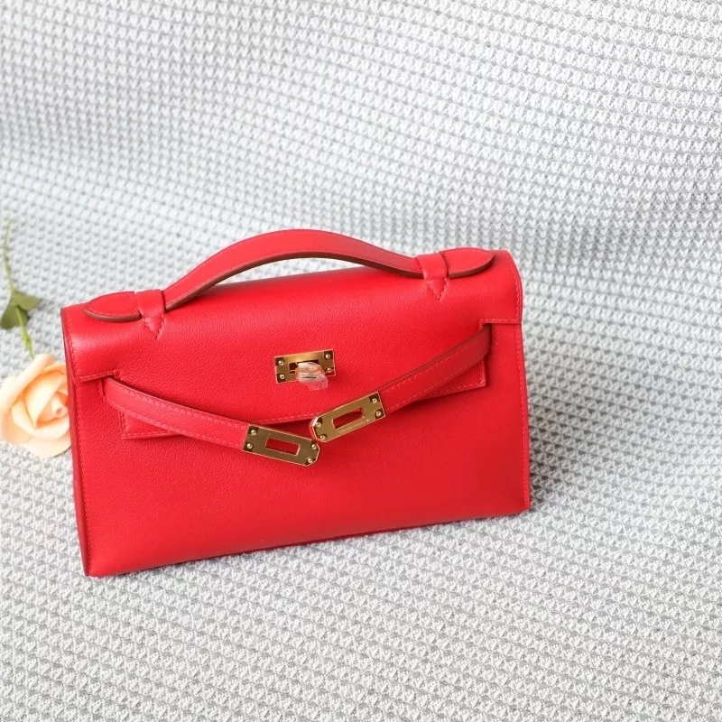 S3 Rouge  Coeur  kelly pochette swift with Ghw
