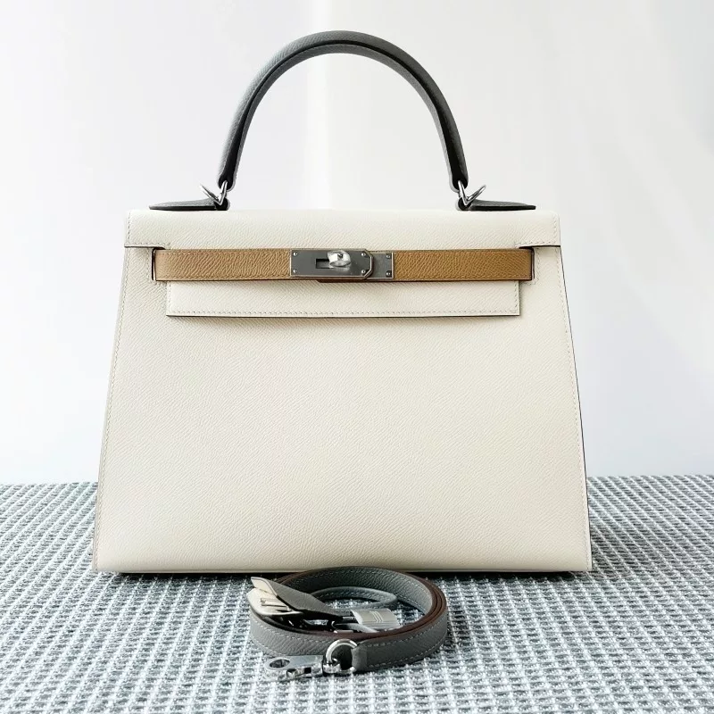 Nata Gris Meyer and Chai Tri Color epsom Hermes Kelly 28 with PHW