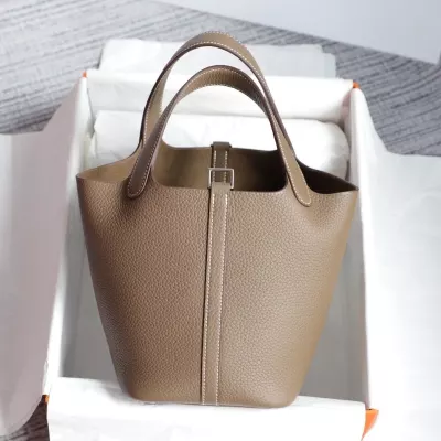 CK18 etoupe clemence picotin 18cm with phw