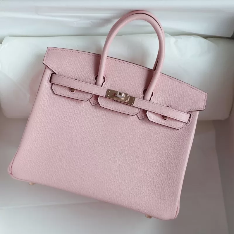 3Q Rose Sakura cherve mysore birkin 25 with rose gold hardware