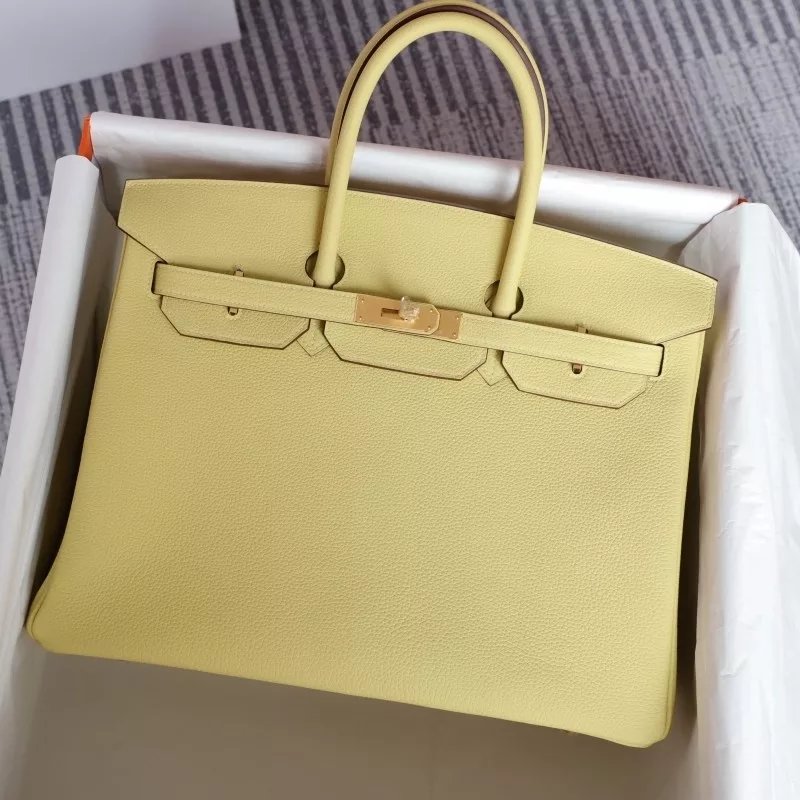 1z jaune pussin togo birkin 35 with ghw