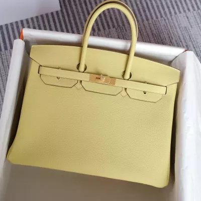 1z jaune pussin togo birkin 35 with ghw