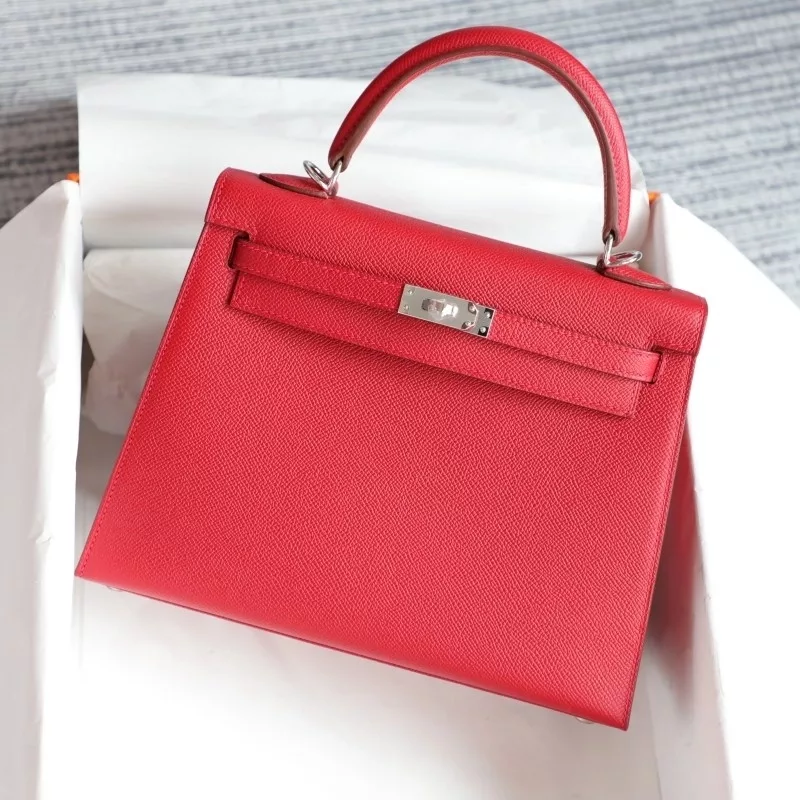 Q5 rouge casaque Epsom kelly 25 sellier with phw