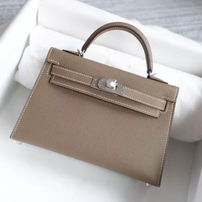 CK18 etoupe epsom kelly mini II with phw