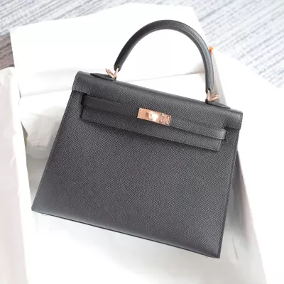 CK89 Nior epsom kelly 25 sellier with rose gold hardware