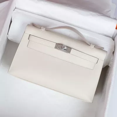C10 Craie  swift kelly pochette with phw