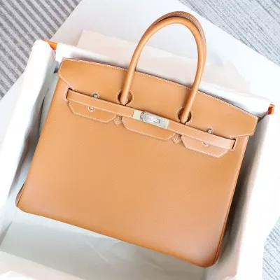 C37 GOLD epsom birkin 35 with phw