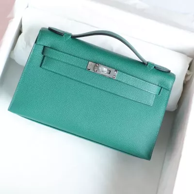Z6 MaIachite epsom kelly pochette with Phw