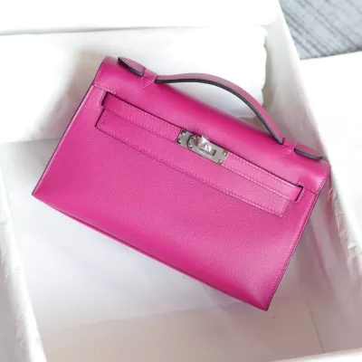 L3 rose pourple swift kelly pochette with phw
