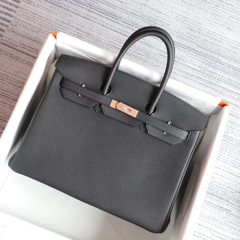 CK89 Nior and rose pourple interior togo birkin 35 with rose gold hardware