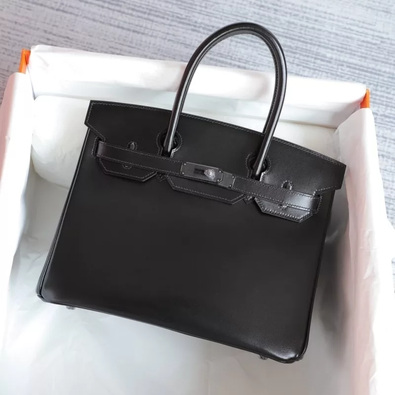 CK89 Nior box calf birkin 30 so black