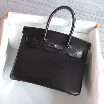 CK89 Nior box calf birkin 30 so black