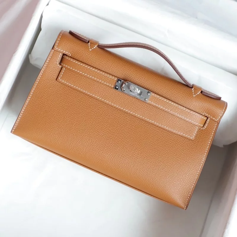 c37 gold epsom kelly pochette with phw