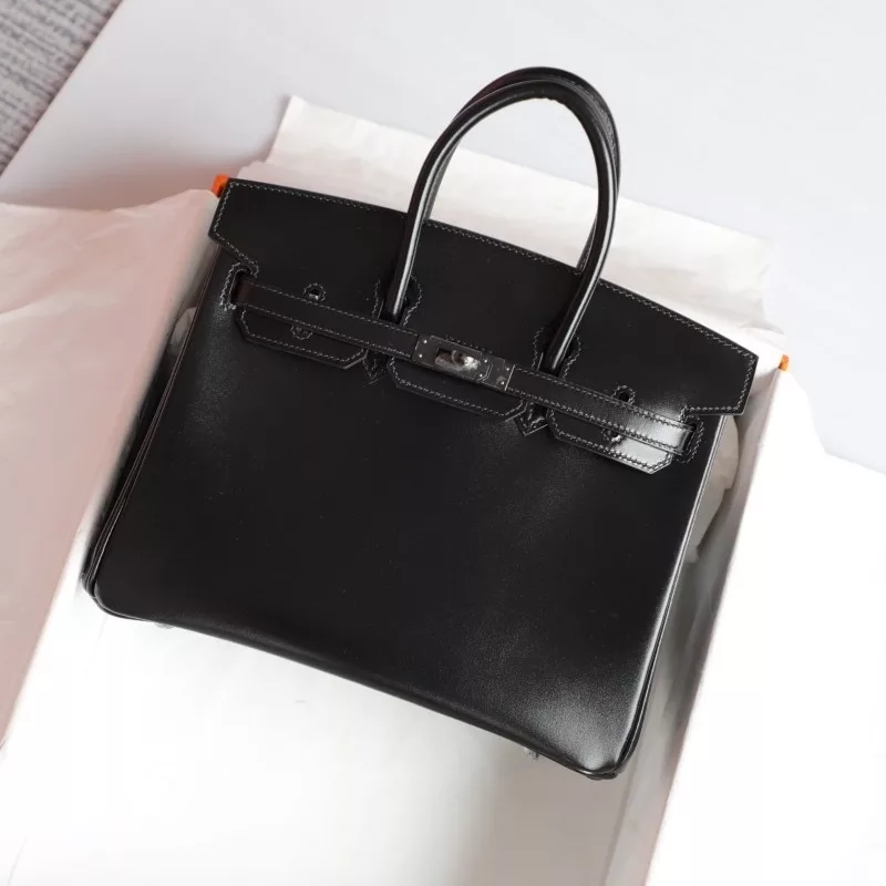 CK89 Nior box calf birkin 25 so black