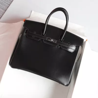 CK89 Nior box calf birkin 25 so black