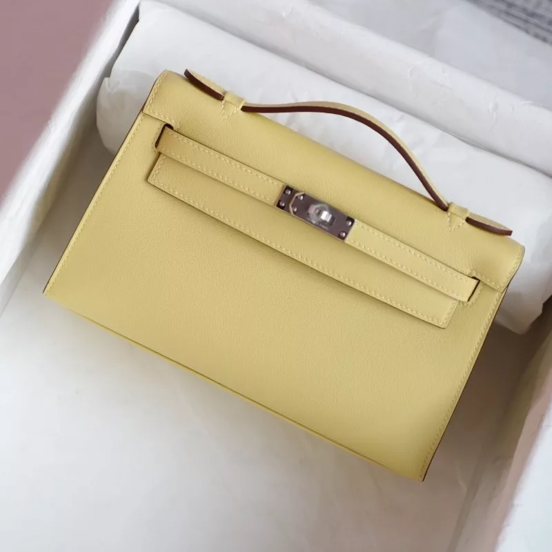 1z Jaune Pussin Swift Kelly Pochette With PHW