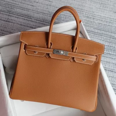 C37 GOLD Epsom birkin 25 with PHW