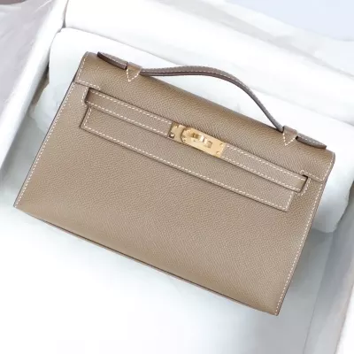 ck18 etoupe epsom kelly pochette with ghw