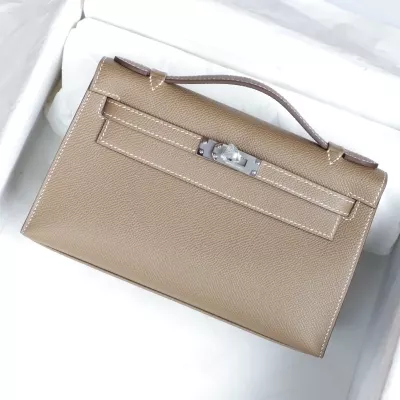 ck18 etoupe epsom kelly pochette with phw