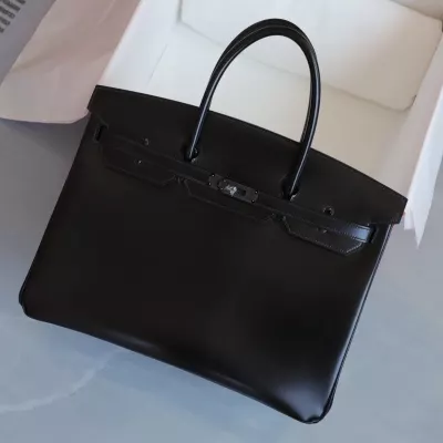CK89 Nior box calf birkin 40 so black