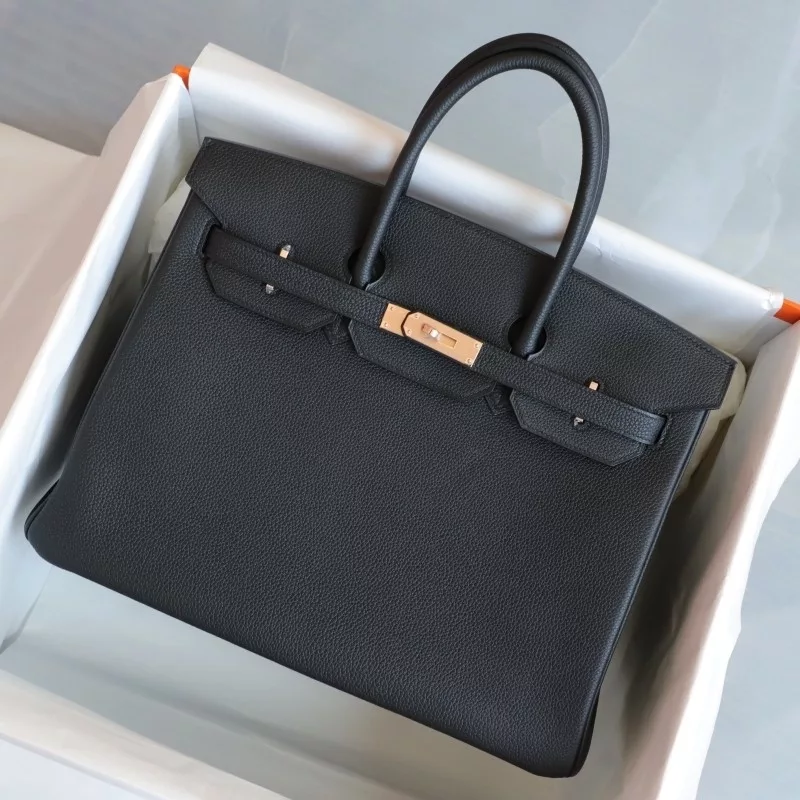 CK89 Nior and rose pourple interior togo birkin 35 with rose gold hardware