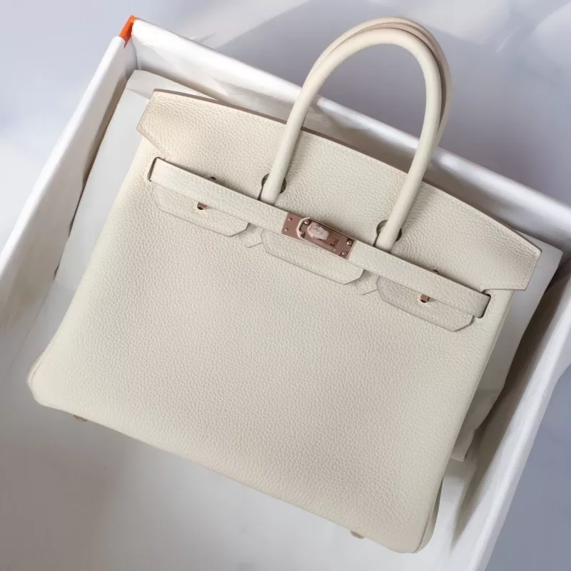 C10 Craie togo birkin 25 with Rose GHW